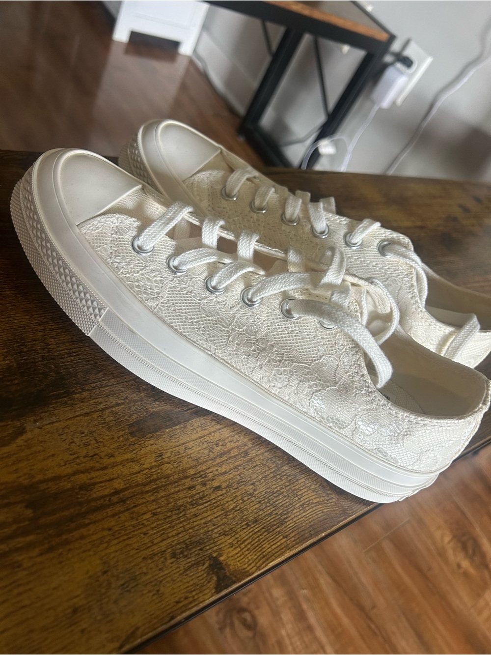 Women Converse Chuck 70 OX LOW LACE VINTAGE WHITE